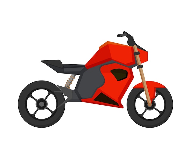 Ilustración vectorial de motocicleta