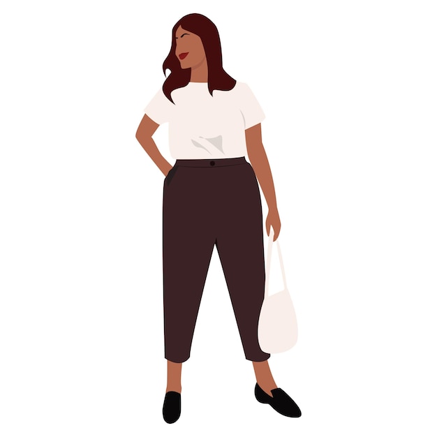 Vector ilustración vectorial del movimiento de las mujeres positivas al cuerpo y la diversidad de la belleza un conjunto de mujeres de talla grande