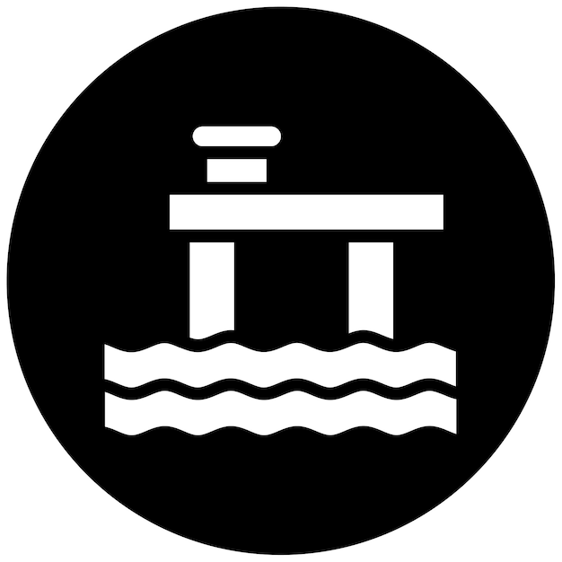 Ilustración vectorial del muelle