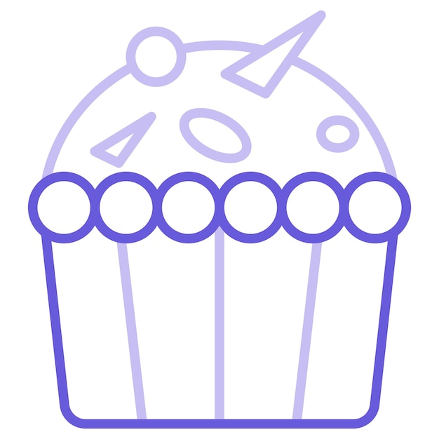 Vector ilustración vectorial de muffins