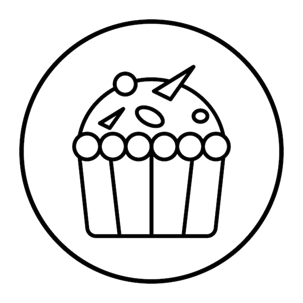 Ilustración vectorial de muffins