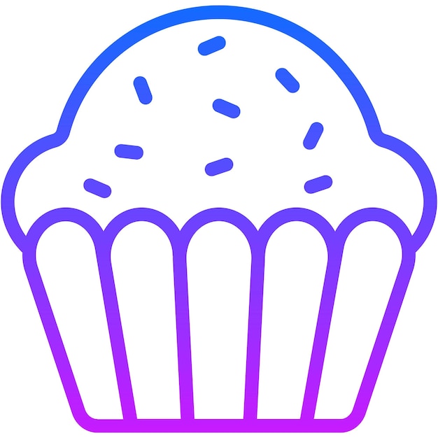 Ilustración vectorial de muffins