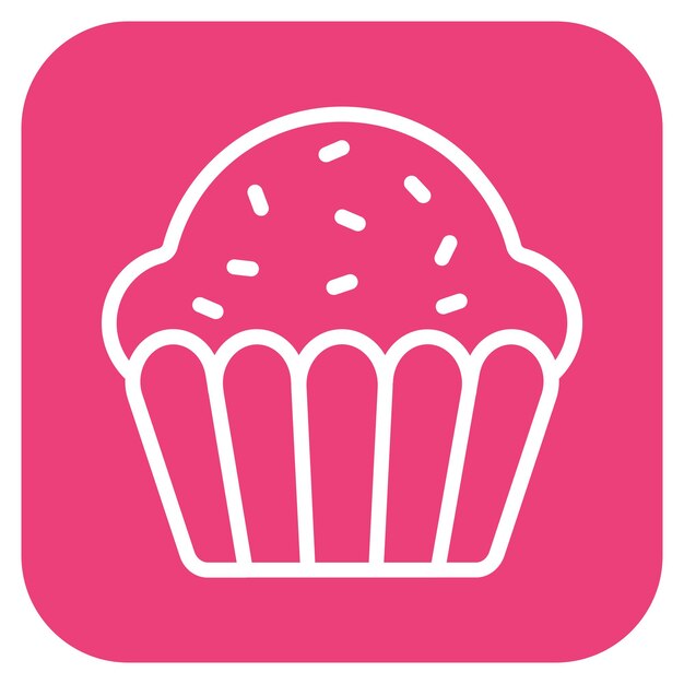 Ilustración vectorial de muffins