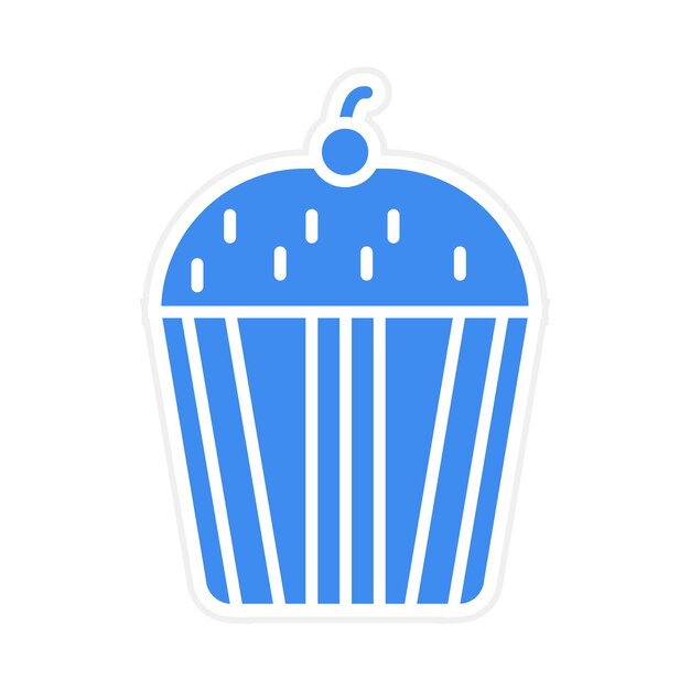Ilustración vectorial de muffins