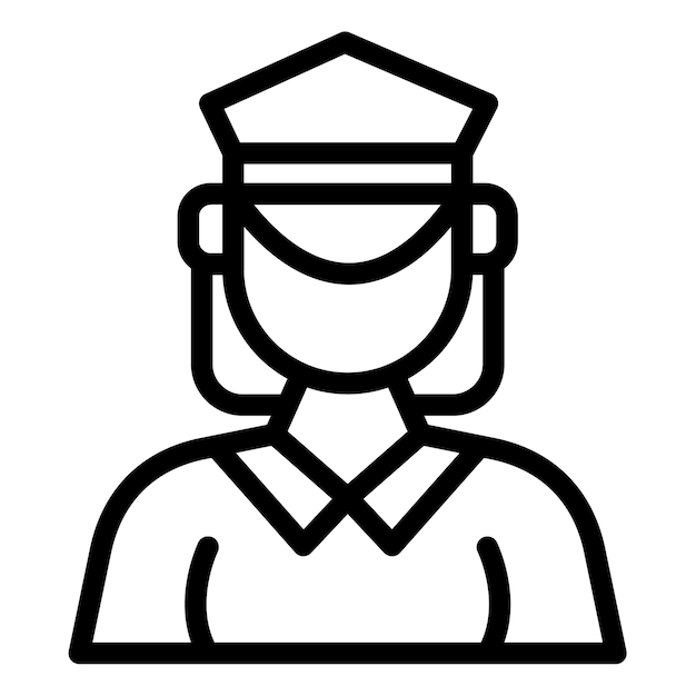 Ilustración vectorial de la mujer de correos