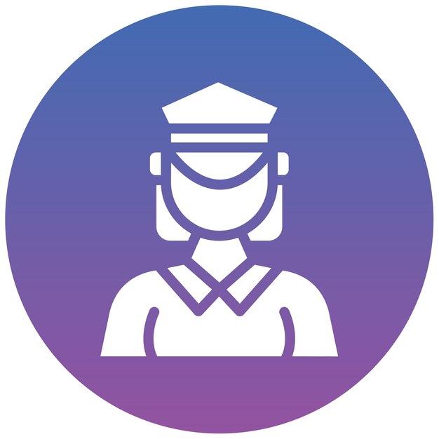 Ilustración vectorial de la mujer de correos