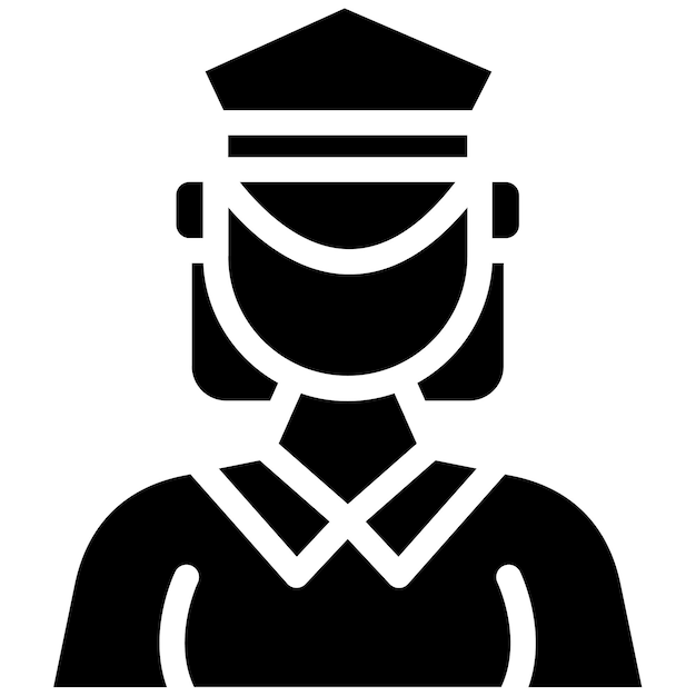 Ilustración vectorial de la mujer de correos