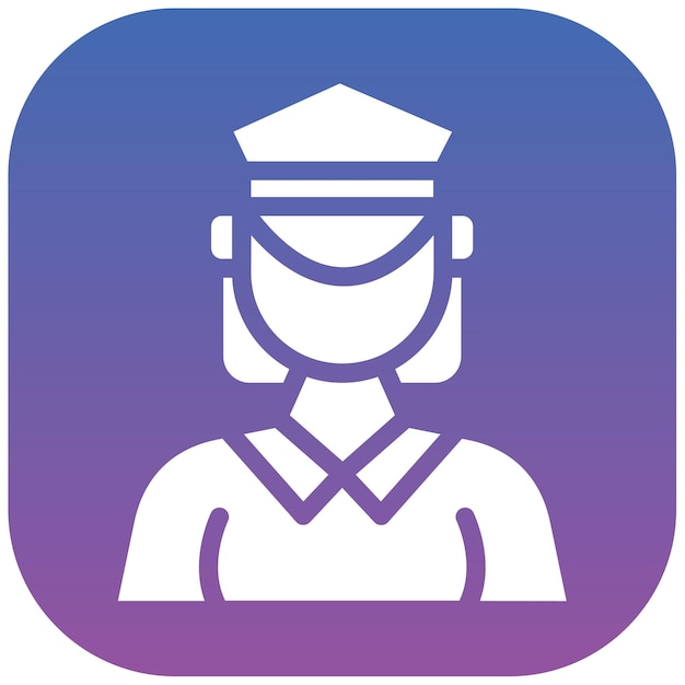 Ilustración vectorial de la mujer de correos