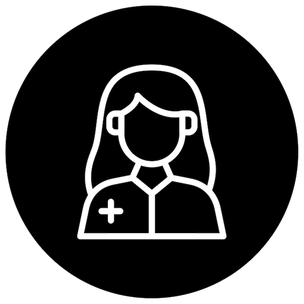 Ilustración vectorial de la mujer dentista