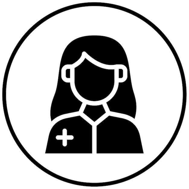 Ilustración vectorial de la mujer dentista