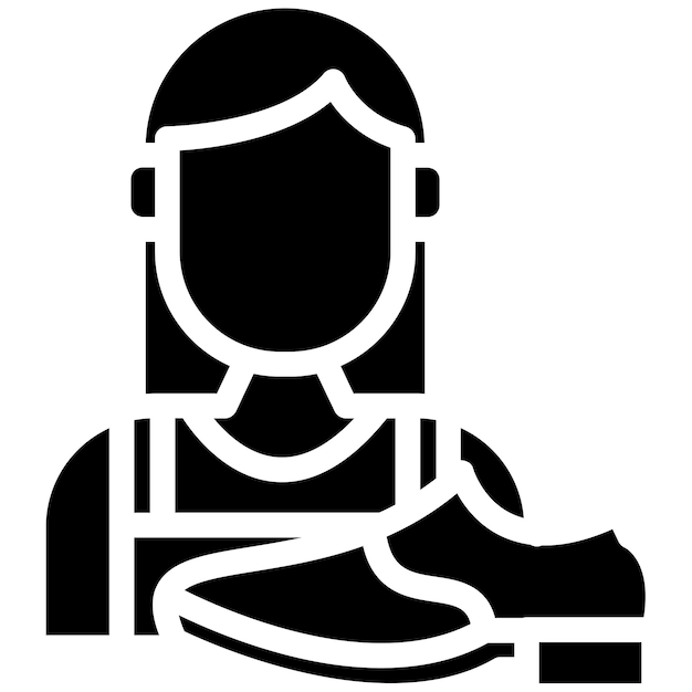 Ilustración vectorial de la mujer zapatera