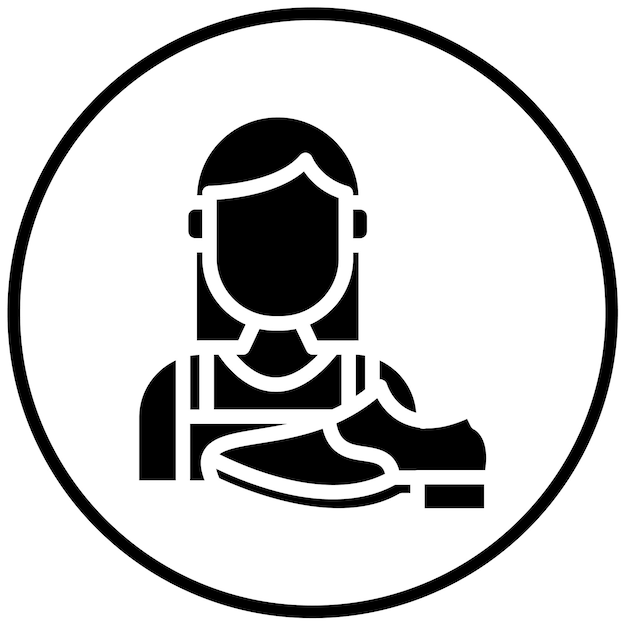 Ilustración vectorial de la mujer zapatera