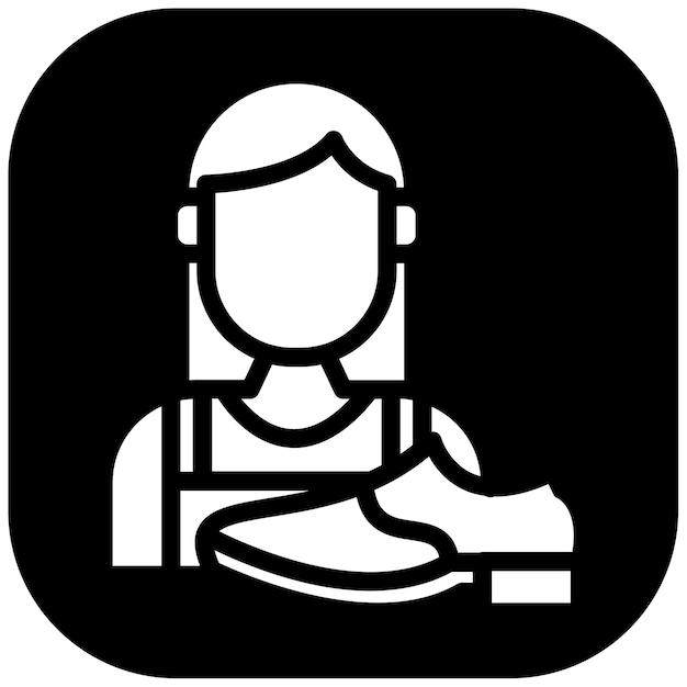Ilustración vectorial de la mujer zapatera