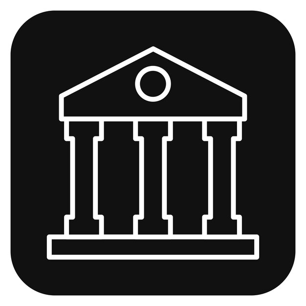 Ilustración vectorial del museo