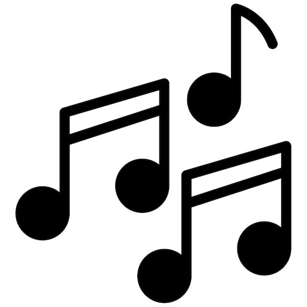 Ilustración vectorial de la música
