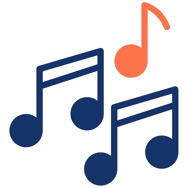 Ilustración vectorial de la música
