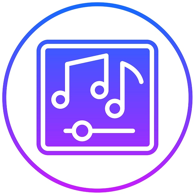 Ilustración vectorial de la música