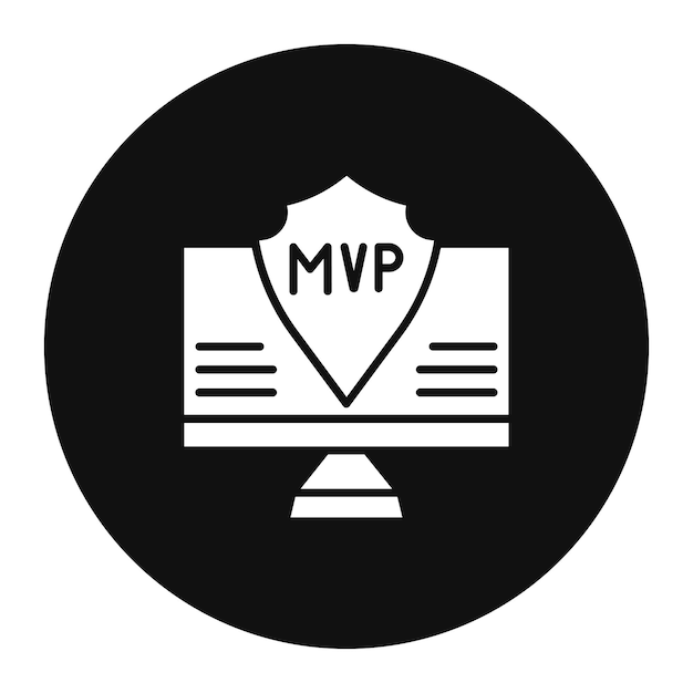 Vector ilustración vectorial de mvp