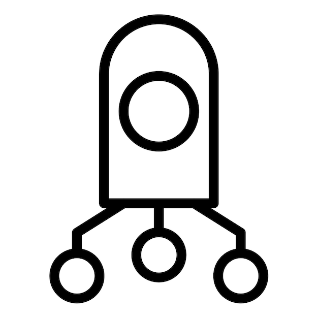 Ilustración vectorial de los nanobots