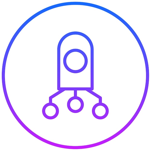 Ilustración vectorial de los nanobots