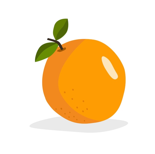 Ilustración vectorial naranja citrus maxima clip art vector plano en estilo de dibujos animados aislado en b blanco