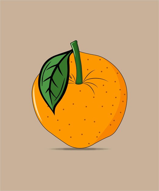 Ilustración vectorial naranja de primera calidad
