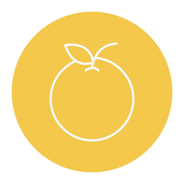 Ilustración vectorial naranja