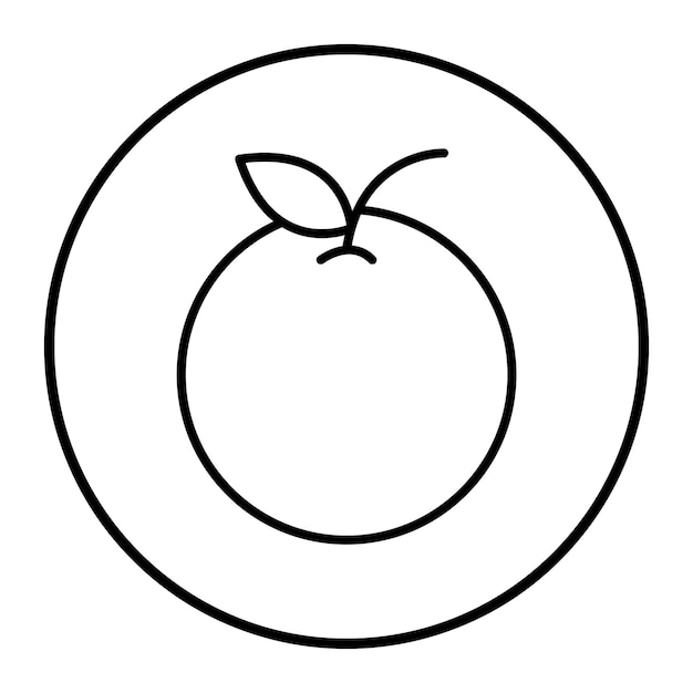 Ilustración vectorial naranja