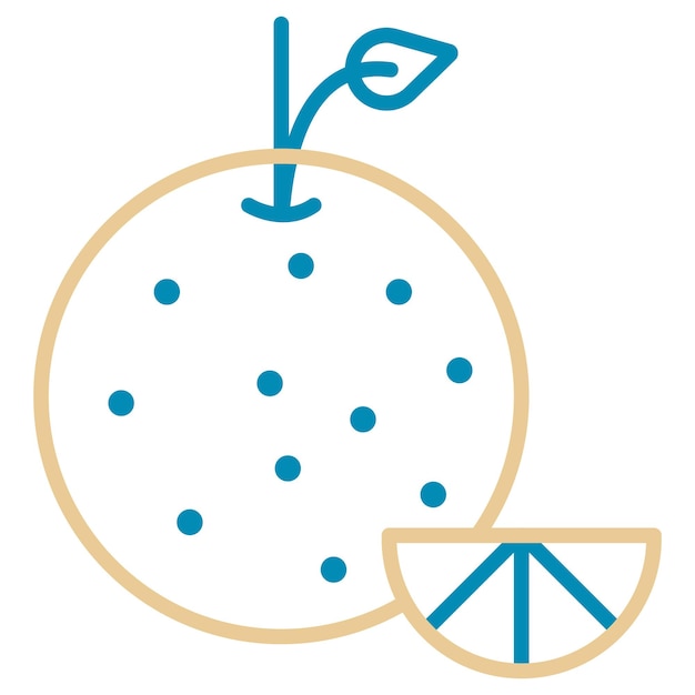 Ilustración vectorial naranja