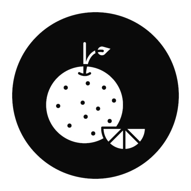 Ilustración vectorial naranja