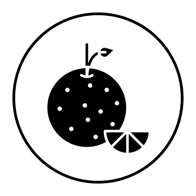 Ilustración vectorial naranja