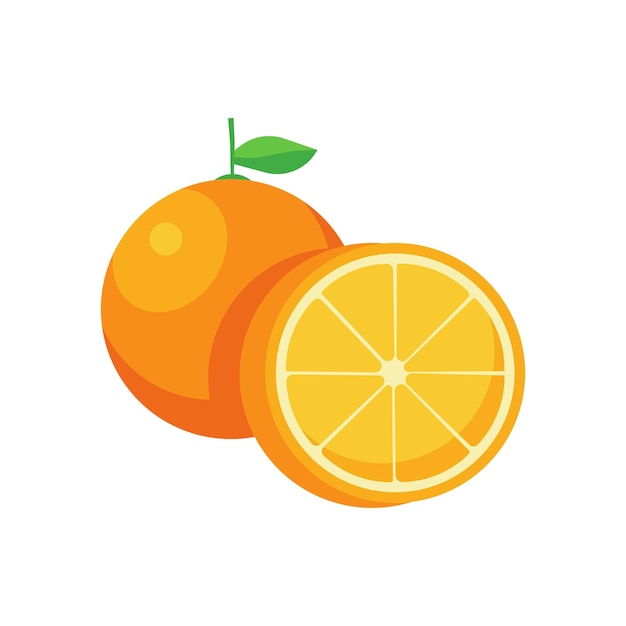 Ilustración vectorial de naranja