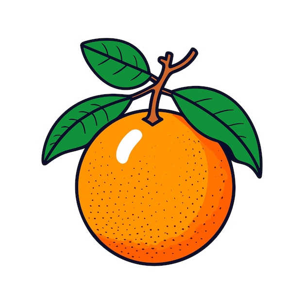 Ilustración vectorial naranja