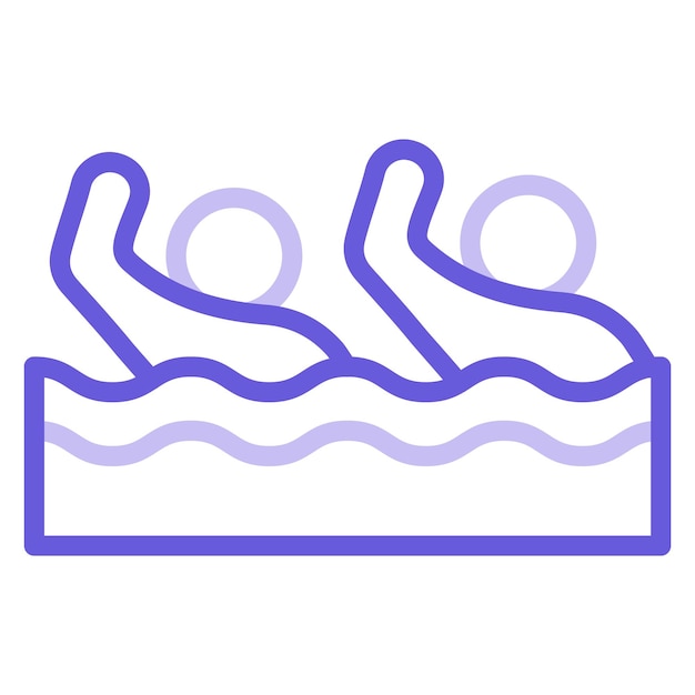 Ilustración vectorial de natación