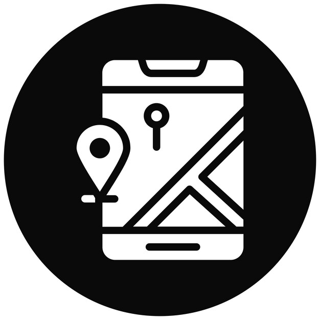 Ilustración vectorial de navegación por GPS