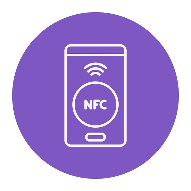 Ilustración vectorial de Nfc