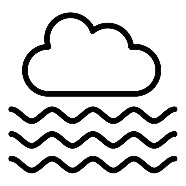Ilustración vectorial en la niebla