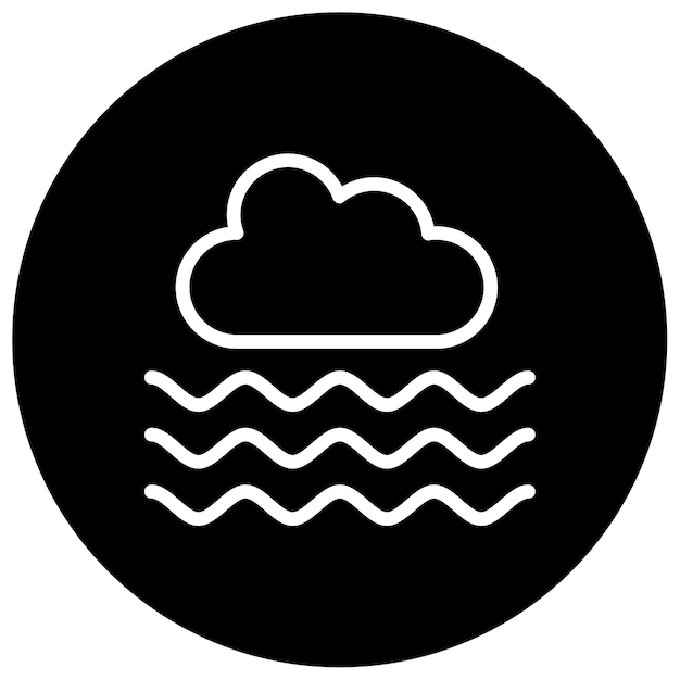 Ilustración vectorial en la niebla