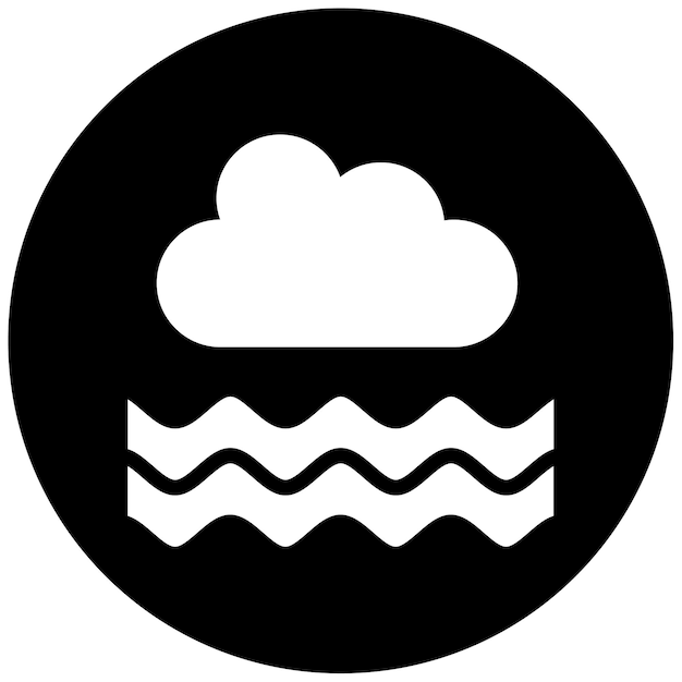 Ilustración vectorial en la niebla