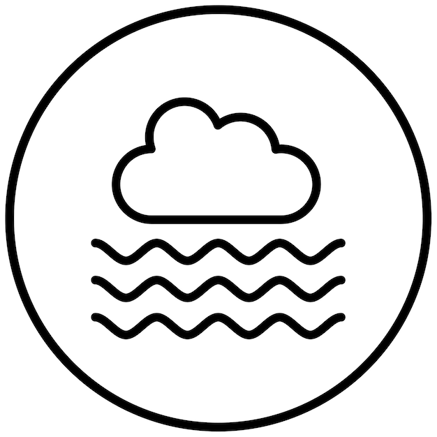 Ilustración vectorial en la niebla