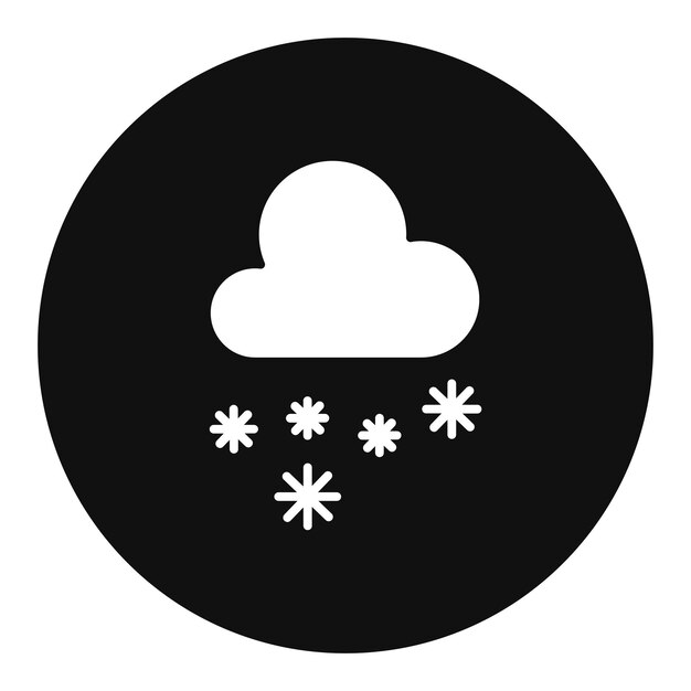 Ilustración vectorial de nieve