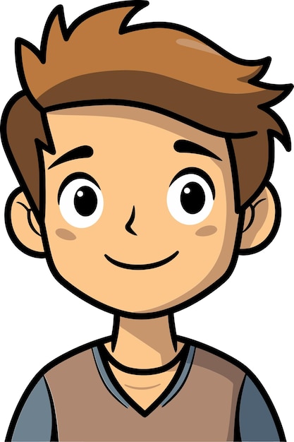 Vector ilustración vectorial de un niño enérgico