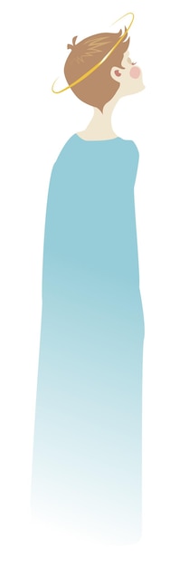 Ilustración vectorial El niño de la mortajax9