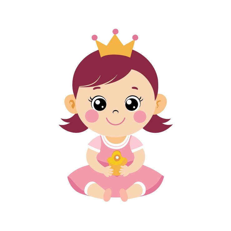 Ilustración vectorial de niños bebés hermosos