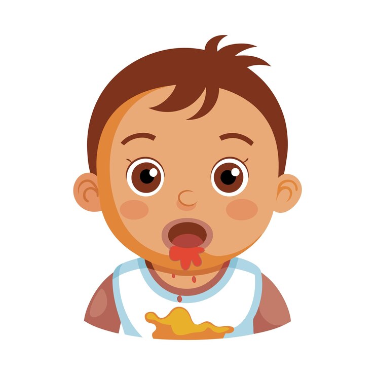 Ilustración vectorial de niños bebés hermosos