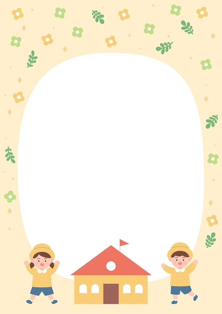 Ilustración vectorial de niños lindos