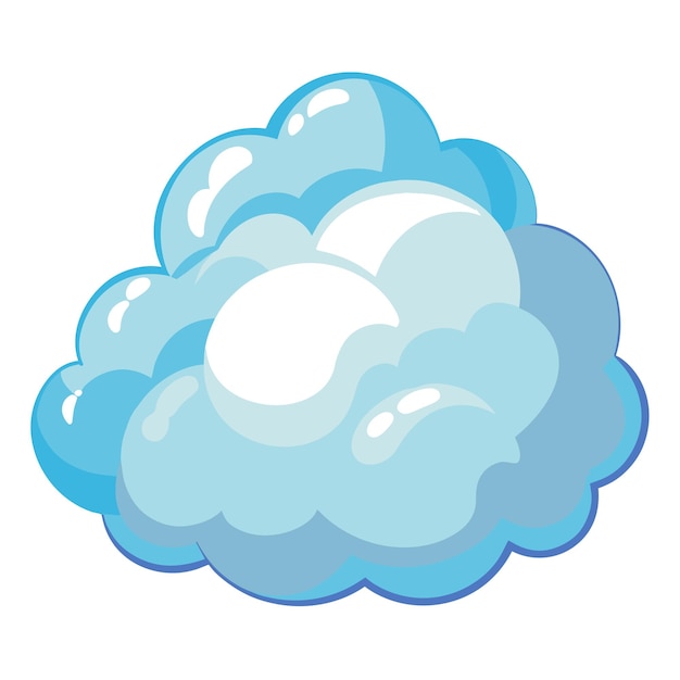 Ilustración vectorial de nubes para historias de dibujos animados