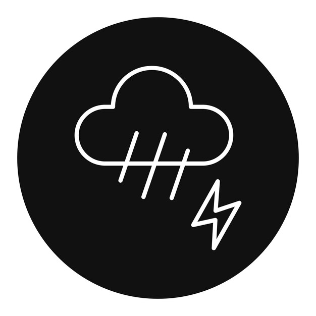 Ilustración vectorial de nubes lluviosas