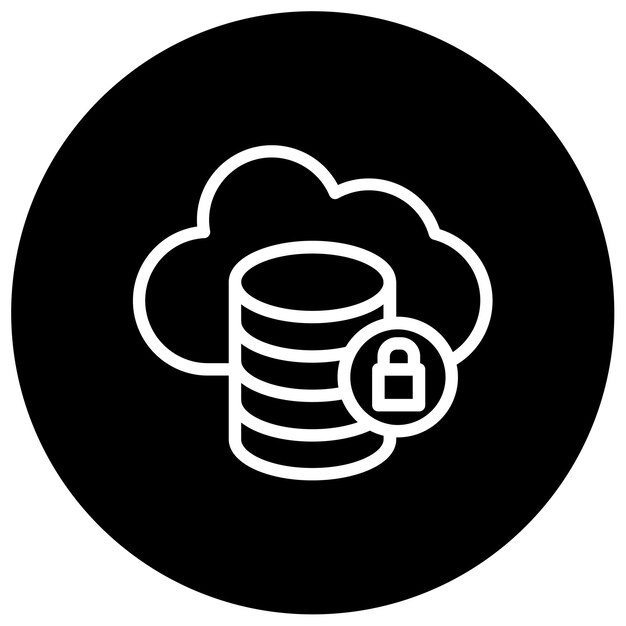 Ilustración vectorial de nubes seguras