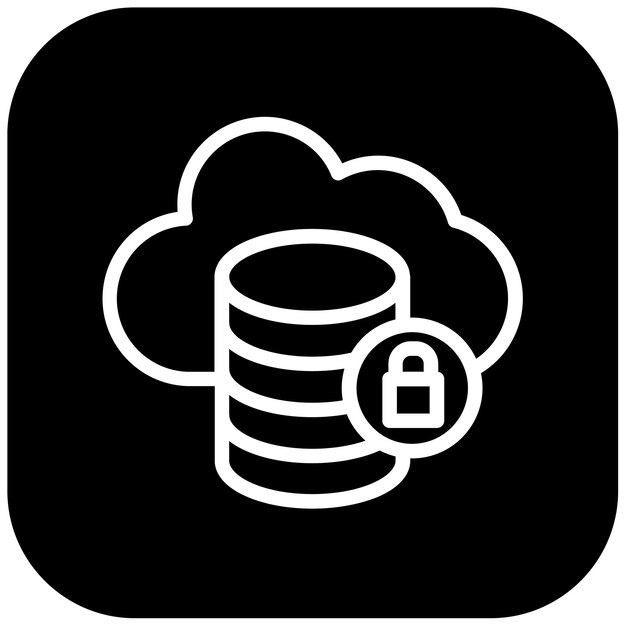 Ilustración vectorial de nubes seguras
